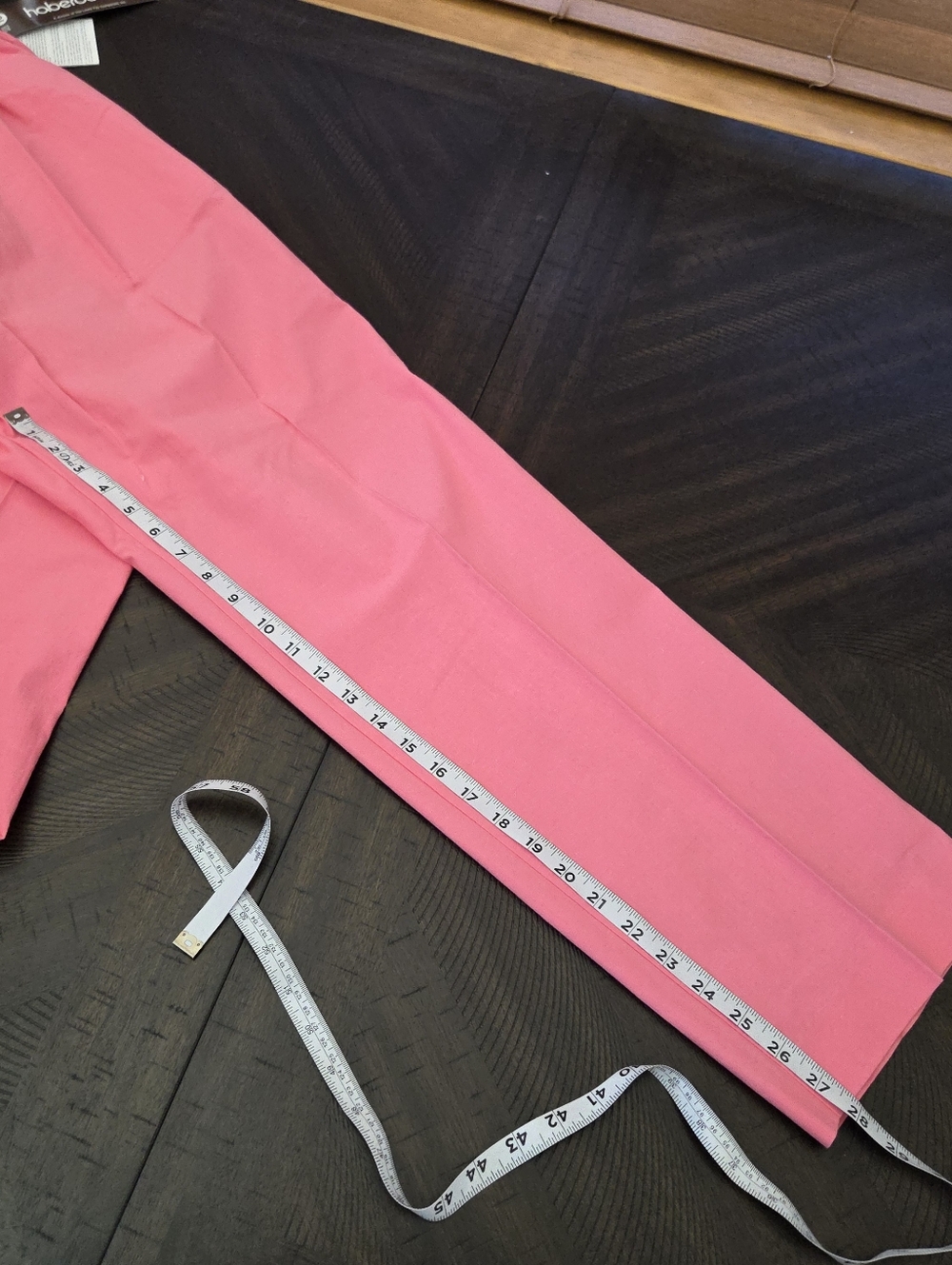 VTG Leslie Fay Haberdashery Pink Coral Trousers Size 16 NWT 90s High Waist - Picture 10 of 11